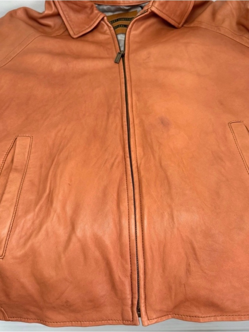 Robert Comstock Tanned Lambskin Leather Jacket Congac Tan + MATCHING BOOT & BELT - Picture 8 of 10